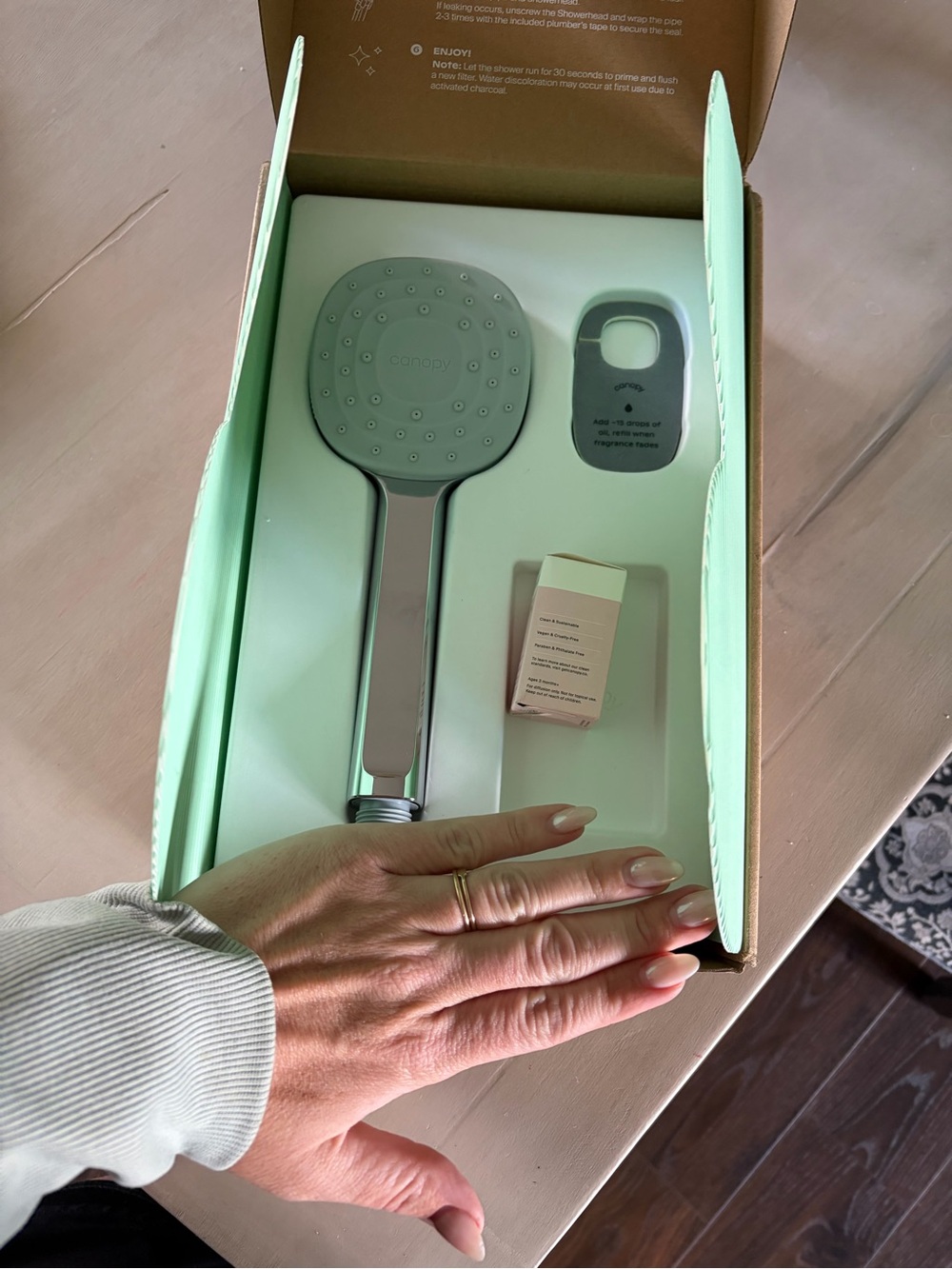 Handheld Shower Head - canopy brand opened box